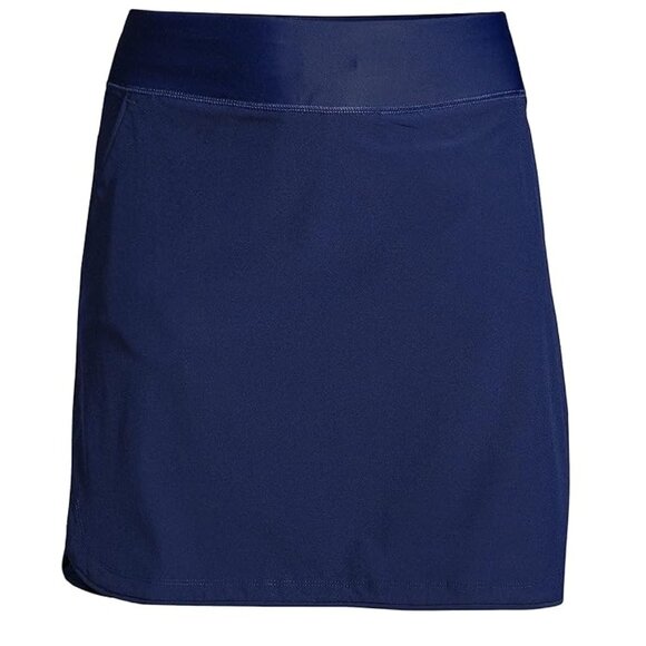 NWT Lands' End Women Comfort Waist Swim Skirt Deep Sea Navy Size 2-24W $65 4C695 - Picture 3 of 5